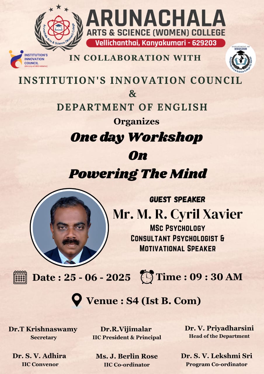 One Day Workshop on Powering the Mind